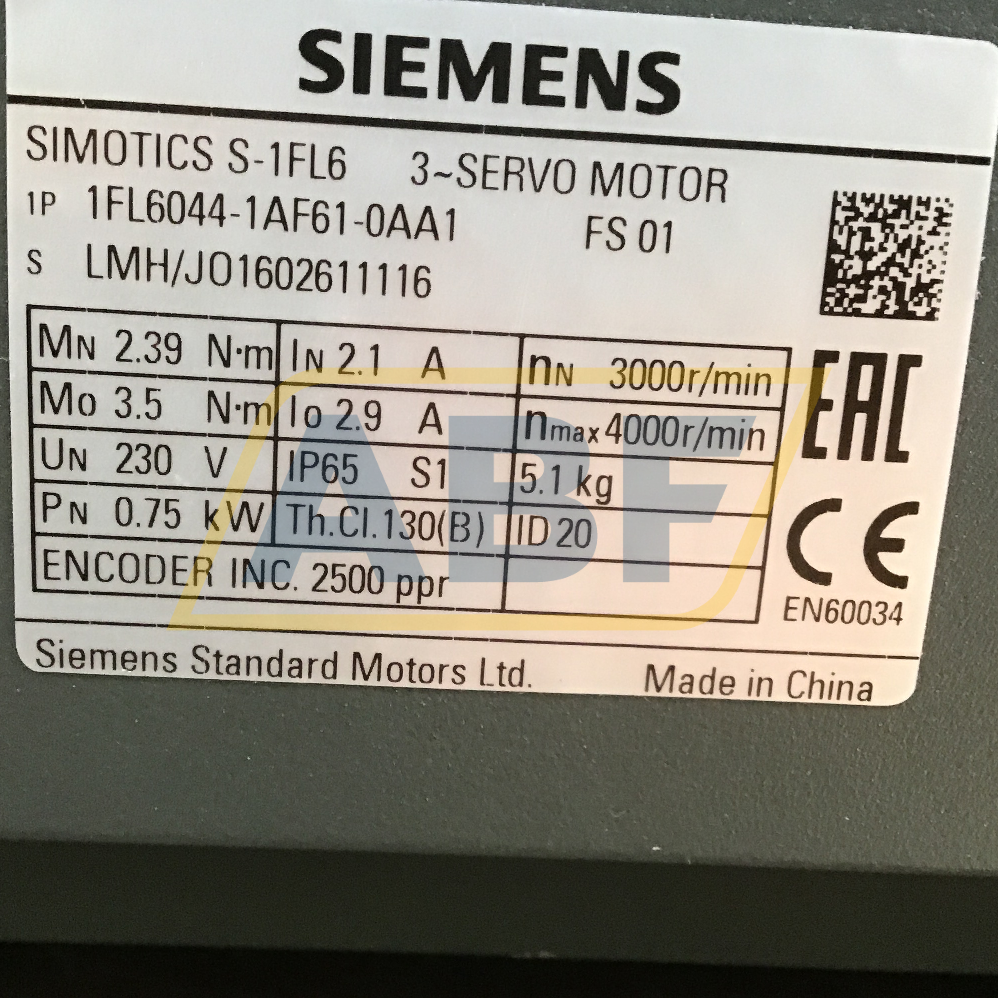 1FL6044-1AF61-0AA1 Siemens