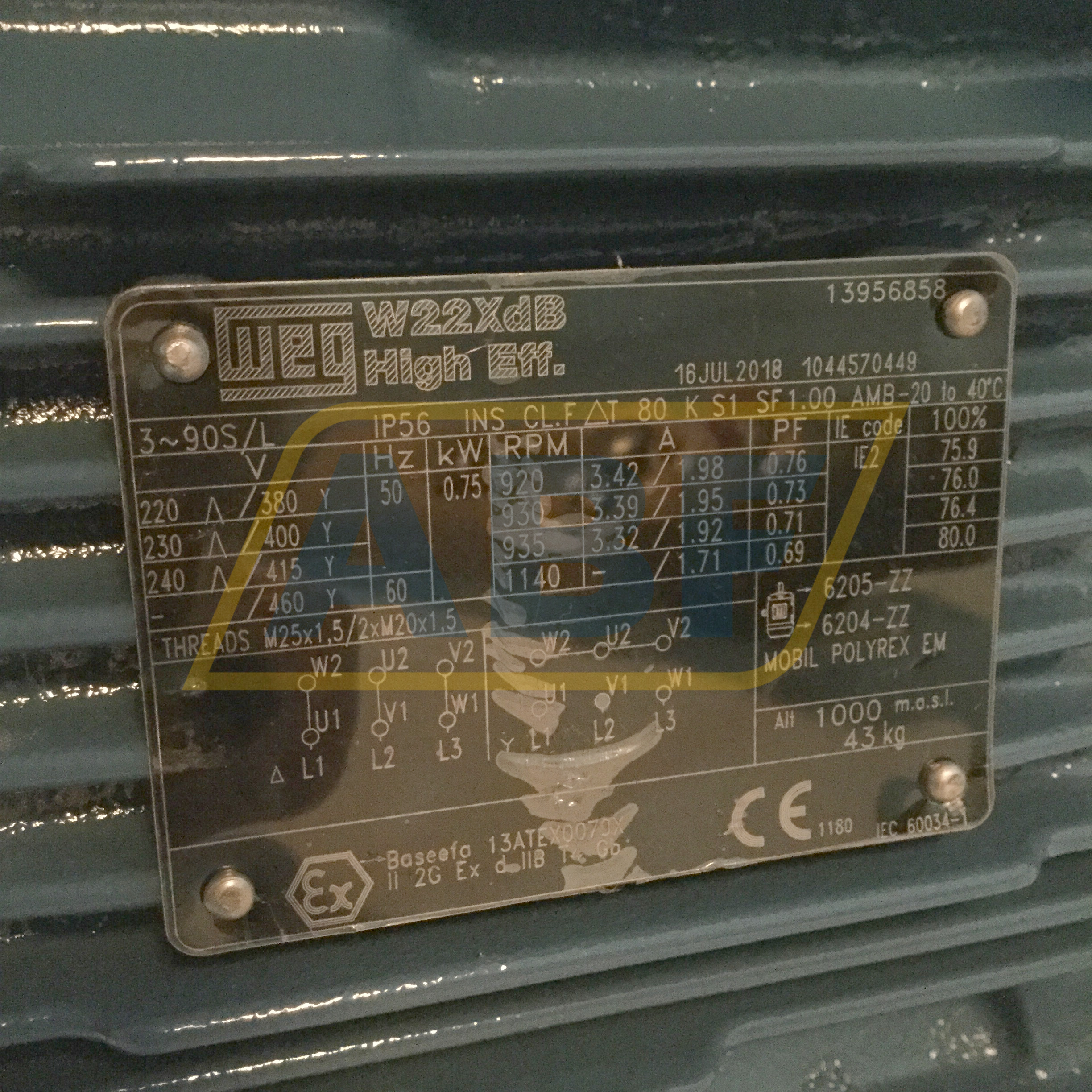 0.75K31CI290SL6B352G WEG