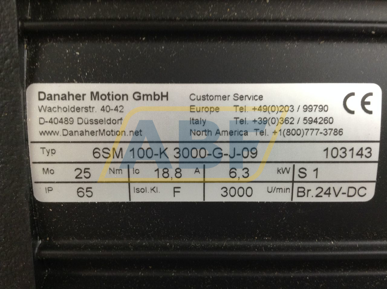 6SM100-K3000-G-J-09 Danaher Motion GmbH