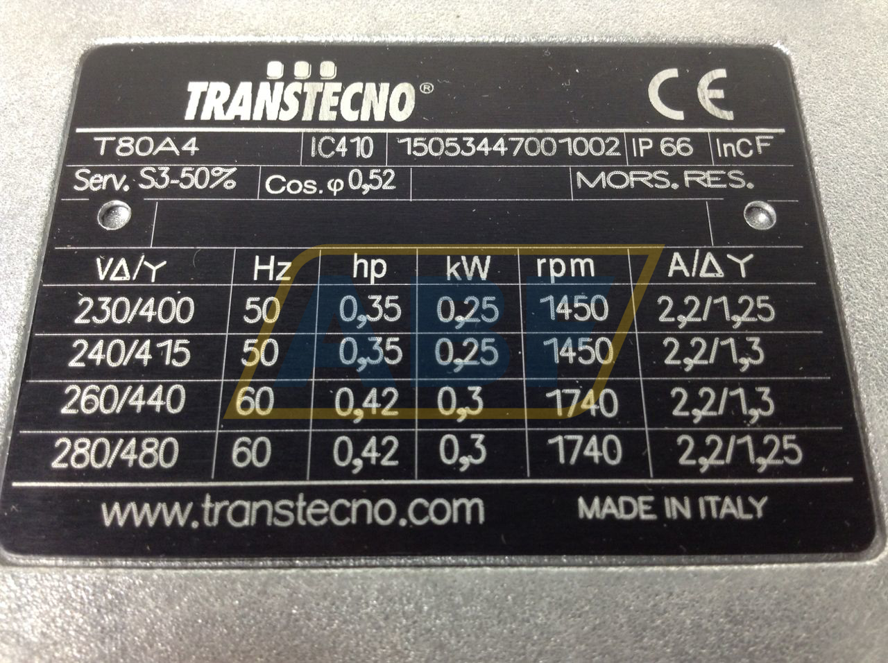 T80A4-CWT050-52 TransTecno