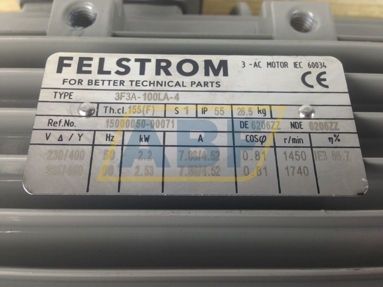 3F3A-100LA-4B3 Felstrom