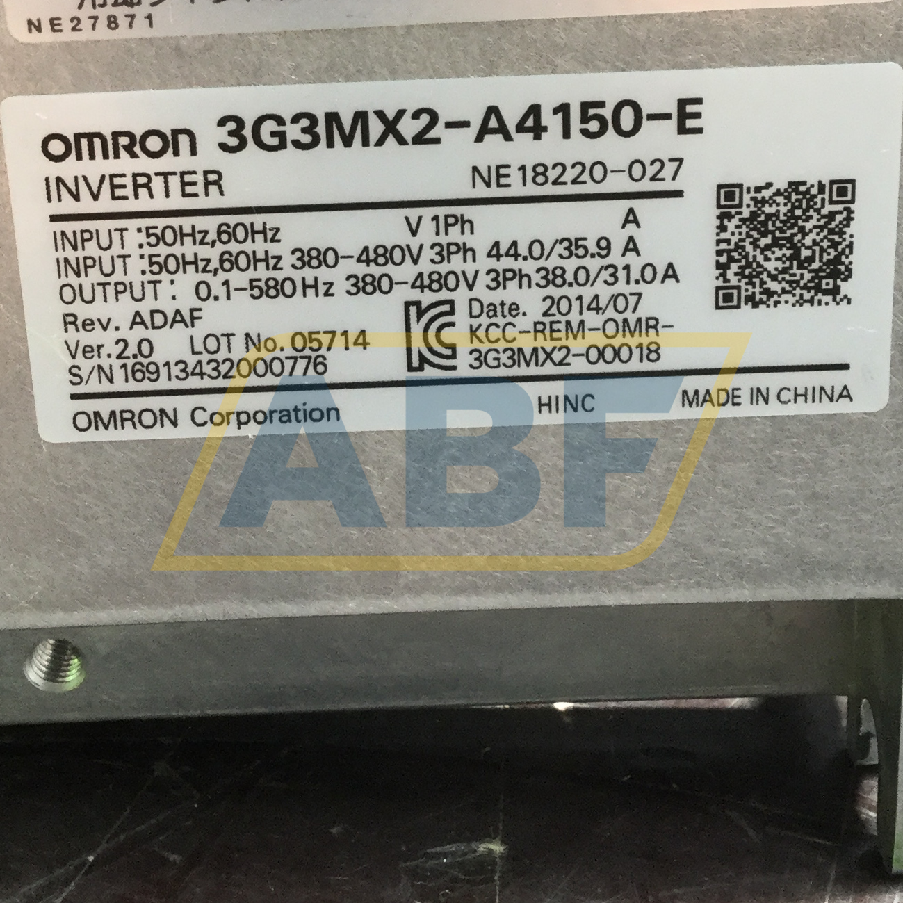 3G3MX2-A4150-E Omron