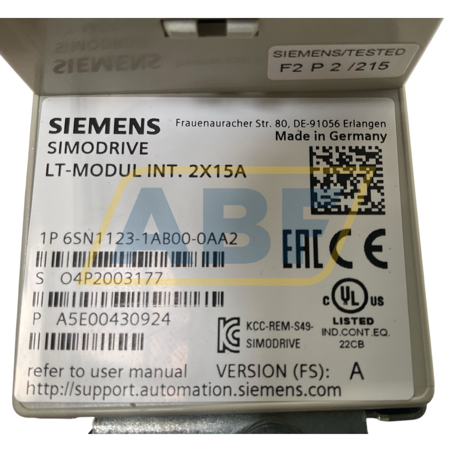 6SN1123-1AB00-0AA2 Siemens