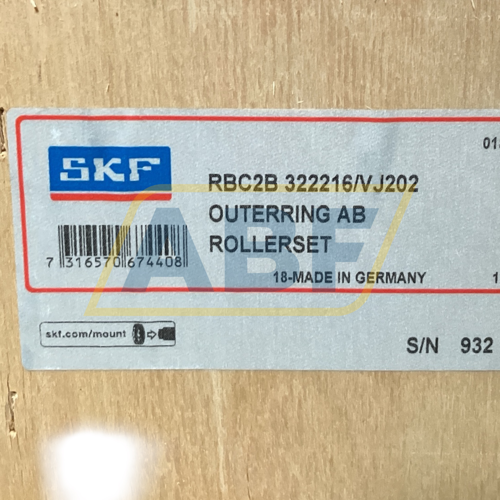 RBC2B322216/VJ202 SKF