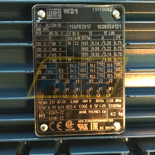 2.2K31AL3112M6B14 WEG