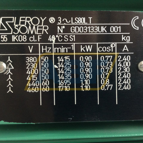 LS80L4P0,9B3 Leroy Somer