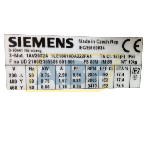1LE1001-0DA22-2FA4 Siemens