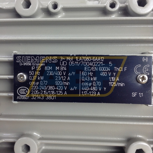 1LA7080-6AA12 Siemens