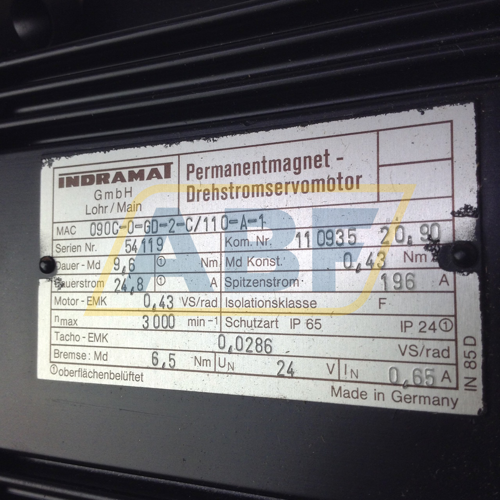 MAC090C-0-GD-2-C/110- Indramat