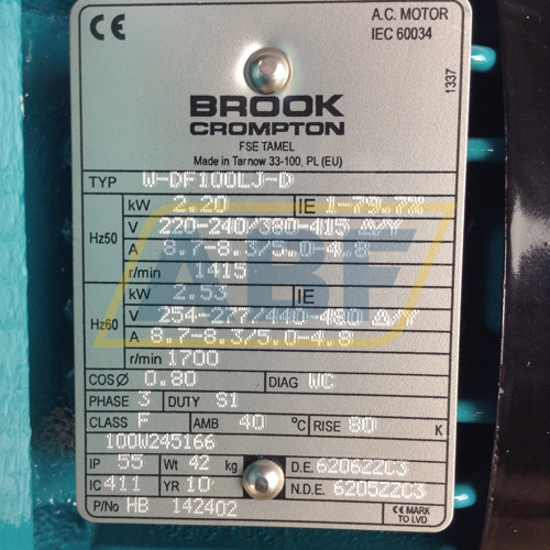 W-DF100LJ-D-B5 Brook Crompton