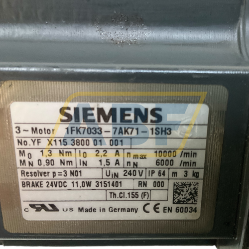 1FK7033-7AK71-1SG3 Siemens