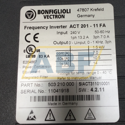 ACT201-11FA Bonfiglioli