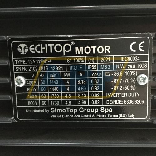 T2A112M1-4-B3 TechTop Motor