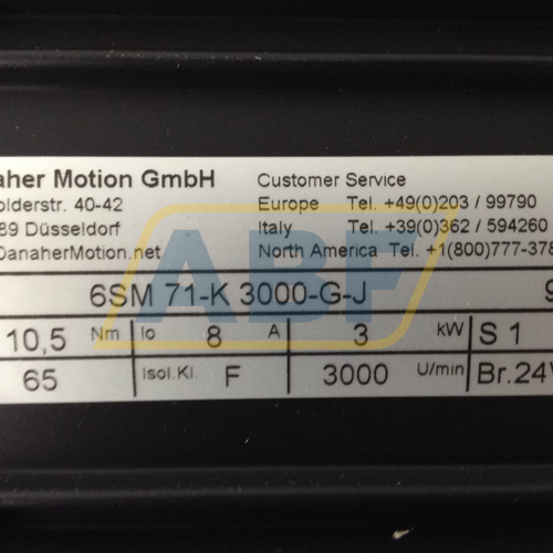 6SM71-K3000-G-J Danaher Motion GmbH