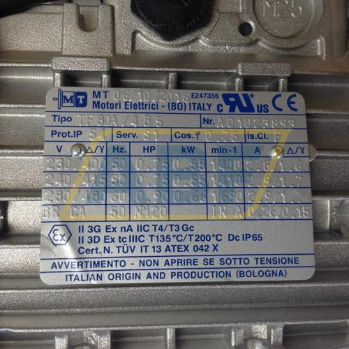 TF80A/4-B5 MT Motori Elettrici