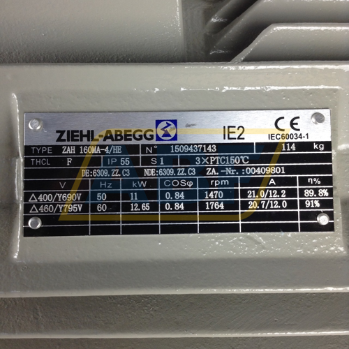 ZAH160MA-4/HE-B3 Ziehl-Abegg