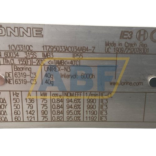 1TZ9503-3AC03-4AB4-Z Lönne