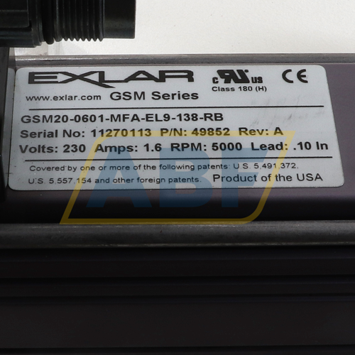GSM200601MFAEL9138RB Exlar