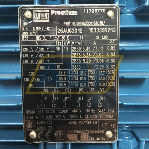 1.5K31AL390S/L2B3 WEG