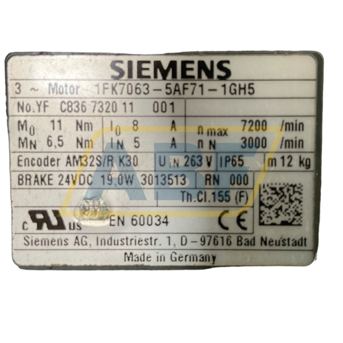 1FK7063-5AF71-1GH5 Siemens