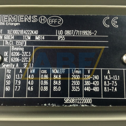 1LE1002-1BA22-2KA0 Siemens
