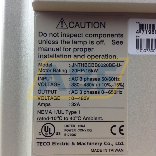 JNTHBCBB0020BE-U Teco