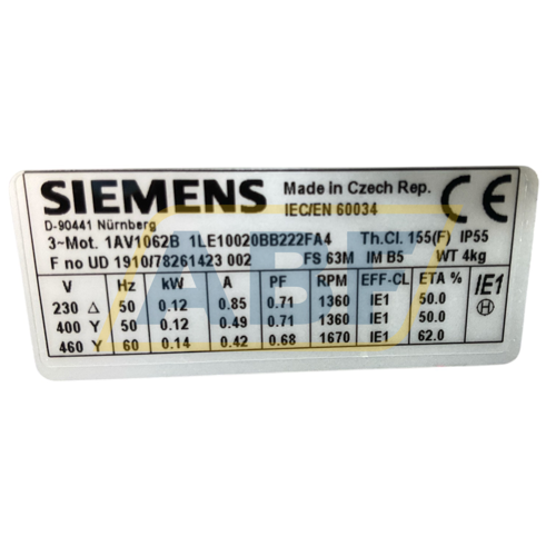 1LE1002-0BB22-2FA4 Siemens