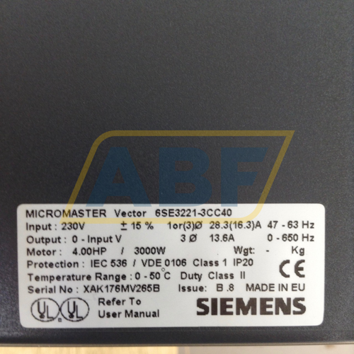 6SE3221-3CC40 Siemens