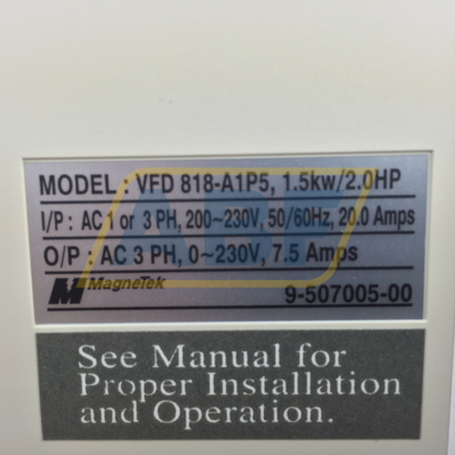 VFD818-A1P5 MagneTek