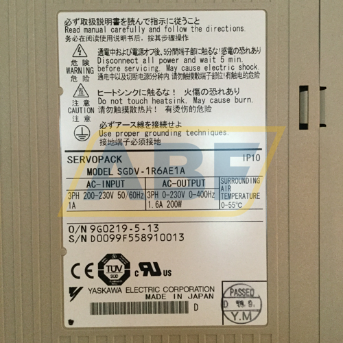 SGDV-1R6AE1A Yaskawa