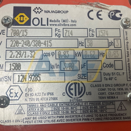 MVE700/15 OLI Medolla (MO)