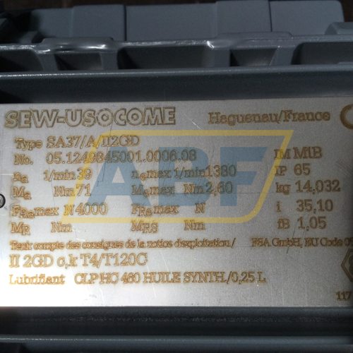 SA37II2GD/DT71D4II3D SEW-EURODRIVE