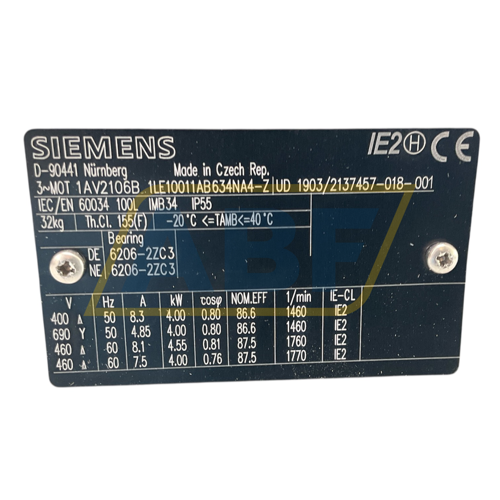 1LE1001-1AB63-4NA4-Z Siemens