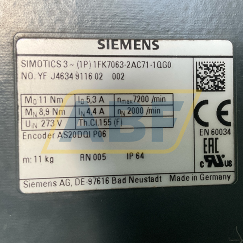 1FK7063-2AC71-1QG0 Siemens