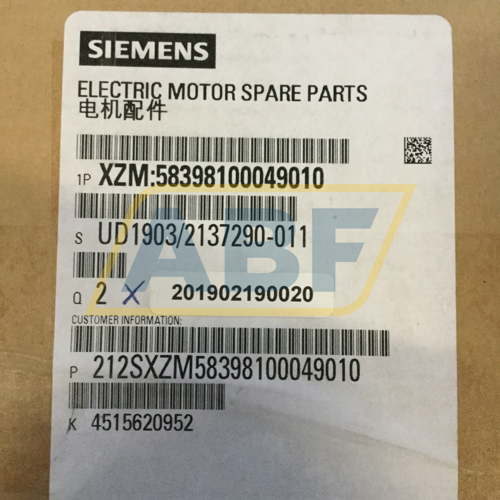 XZM:58398100049010 Siemens