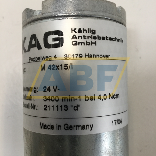 M42X15/I-24V-3400-4 Kahlig Antriebstechnik