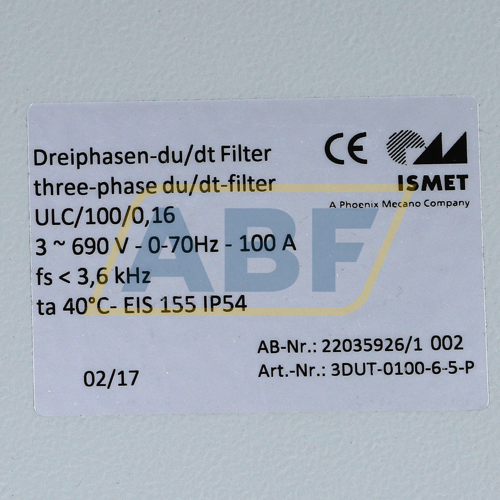 3DUT-0100-6-5-P Ismet