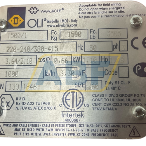MVE1500/1 OLI Medolla (MO)