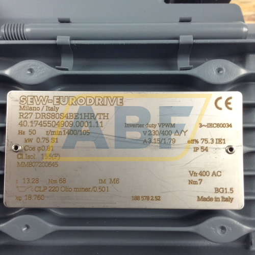 R27DRS80S4BE1/HR/TH SEW-EURODRIVE