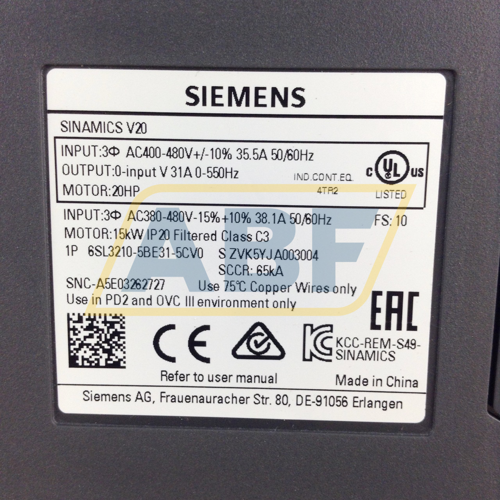 6SL3210-5BE31-5CV0 Siemens