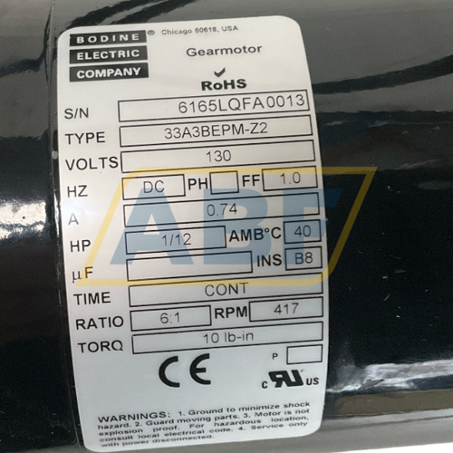 33A3BEPM-Z2-I6 Bodine