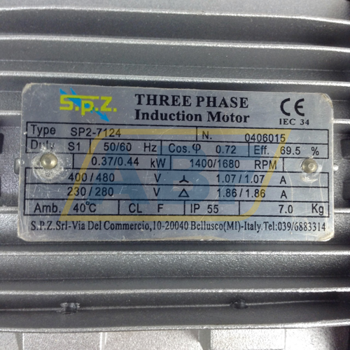 SP27124B5 SPZ Motori Elettrici