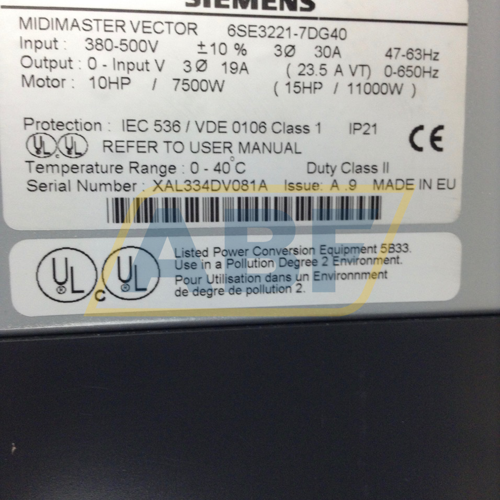 6SE3221-7DG40 Siemens