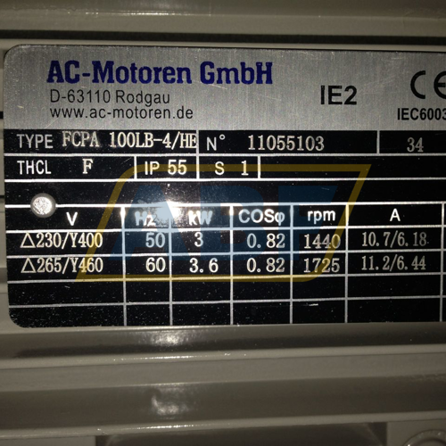 FCPA100LB-4/HEB34 AC-Motoren GmbH