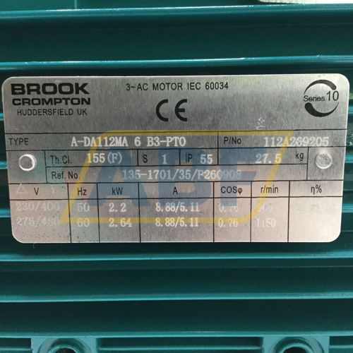 A-DA112MA6B3-PTO Brook Crompton