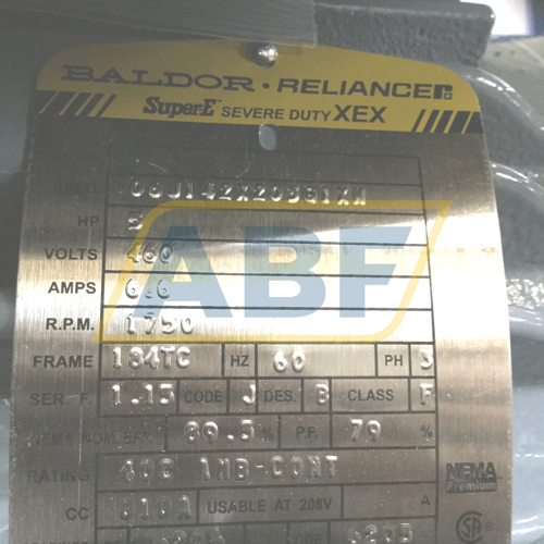 06J142X20361XN Baldor