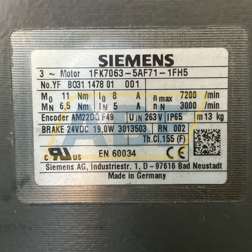1FK7063-5AF71-1FH5 Siemens