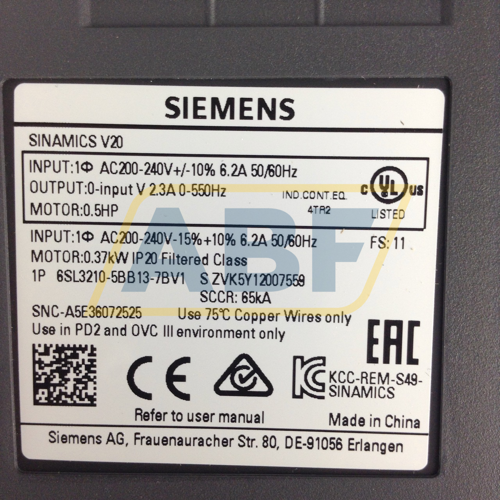 6SL3210-5BB13-7BV1 Siemens