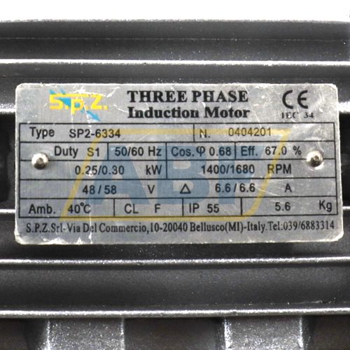 SP2-6334-B5 SPZ Motori Elettrici
