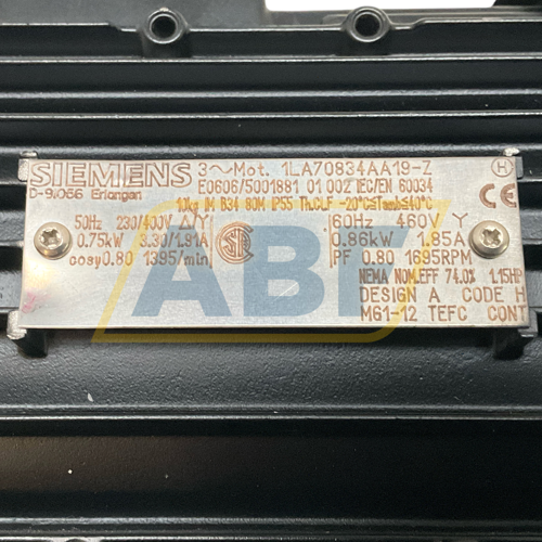 1LA7083-4AA19-Z Siemens